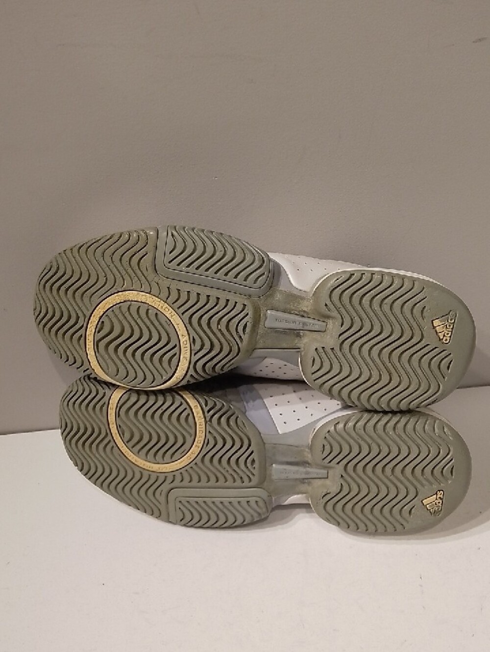 adidas Light Gray and White Men's Training Sneakers - Picture 6 of 7